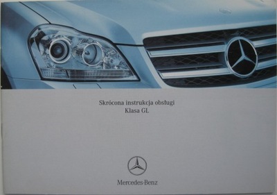 MERCEDES GL X164 06-09 POLSKA MANUAL SKROCONA  