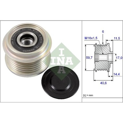 ALTERNADOR - EMBRAGUE JEDNOKIERUNKOWE INA 535 0227 10  