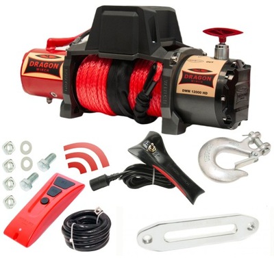 WYCIAGARKA ELECTRICAL 12V 12000 LBS / 5443 KG WATER-REPELLANT | DRAGON WINCH  