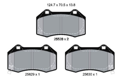 Textar гальмівні колодки гальмівні перед abarth 124 spider fiat 124 spider mazda фото №1