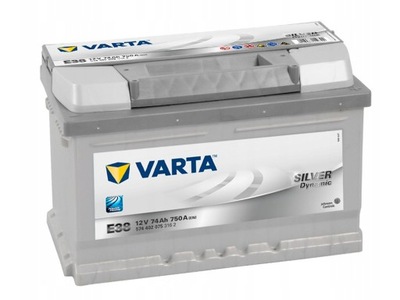 BATERÍA VARTA SILVERD 12V 74AH 750A P+ E38  