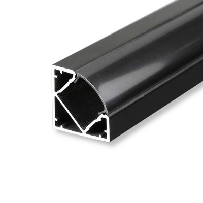 Profil Aluminiowy V-TAC 2mb Czarny, Klosz Czarny,