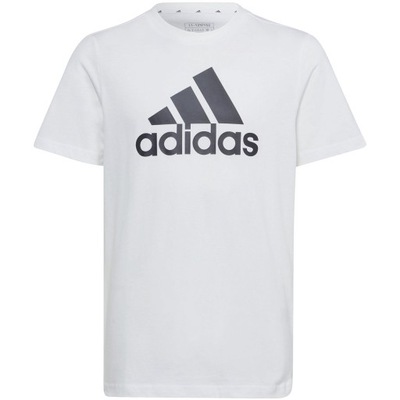 164cm Koszulka dla dzieci adidas Essentials Big Logo Cotton Tee biała IB167