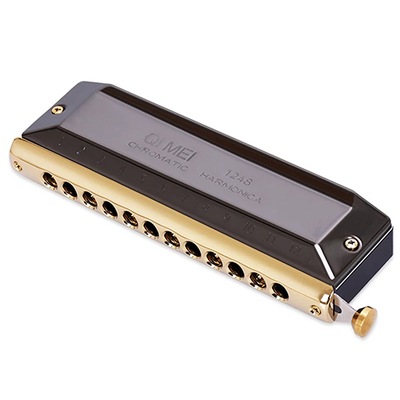 SWAN Chromatic Harmonica Key of C 16 Holes 64 Tone