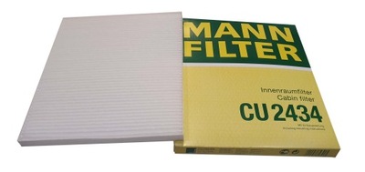 Mann фильтр салонный cu2434 kia sorento carnival фото №1