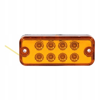 6szt лампа 8led габаритна габаритний ліхтар 12v жовтий фото №1