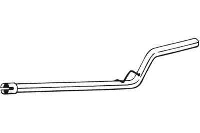 Bosal труба вихлопна середина dł. 1140mm vw caddy alltrack caddy фото №1