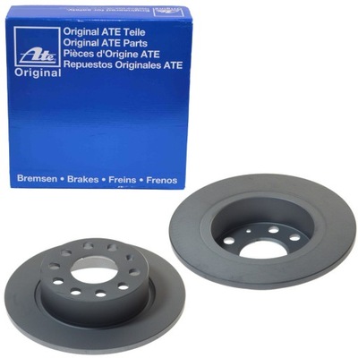 Ate гальмівні диски задня do audi a3 8p leon iii golf v vi фото №1