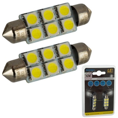 Żarówka Led C5W 12V 6xSMD 5050 Led SV58,5 BOSMA