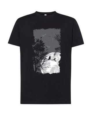 T-shirt CZARNY KRUK Koszulka z czarnym krukiem tshirt