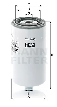 MANN FILTROS WK9010 FILTRO COMBUSTIBLES  