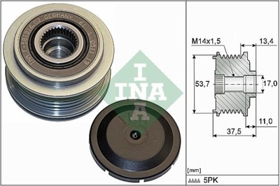 INA 535 0278 10 EMBRAGUE JEDNOKIERUNKOWE  