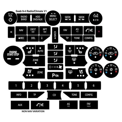 PARA SAAB GEN 3 9-5NG 9-4X PEGADURA AL GUZIK JUEGO  