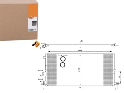 CONDENSADOR RADUADOR DE ACONDICIONADOR NRF C2S31605 C2S4  