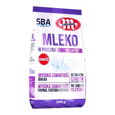 Mlekovita mleko w proszku BEZ LAKTOZY 500g odtł.