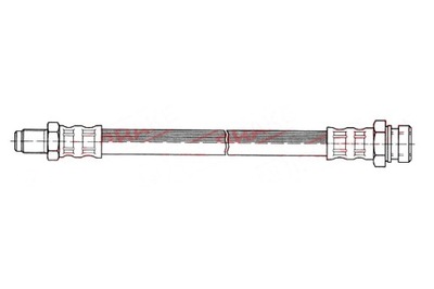 QUICK BRAKE ПАТРУБОК ТОРМОЗНОЙ ГИБКИЙ ЗАД L/P MITSUBISHI L200