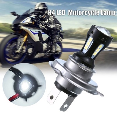 FARO PARA MOTOCICLETA H4 3030 DIODO LUMINOSO LED 6500K 12-24V  