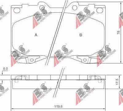 ZAPATAS DE FRENADO PARTE DELANTERA TOYOTA LANDCRUISER 1998-  