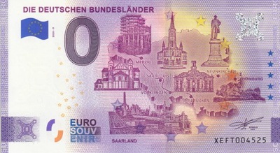 Banknot 0-euro-Niemcy2020-Die Deutschen Bundesländer - Saarland