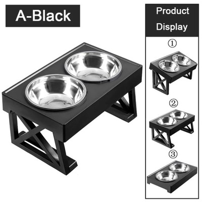 Stojak na podwójne miski dla psa regulowana wyso