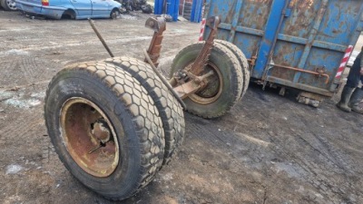 Bardzo усиленная oś od polskiej прицепа niskopodwozie рессоры колеса фото №1