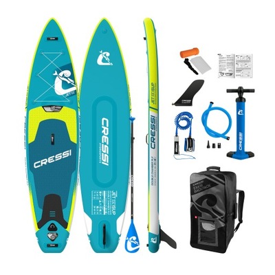 Deska SUP Cressi Jet Cruise DC iSUP 11'2" zielona NA061163 1'2''