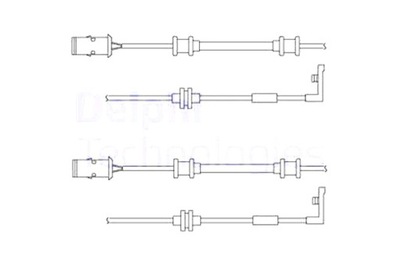 DELPHI SENSOR WEARING PADS BRAKE FRONT OPEL ASTRA G ASTRA G  