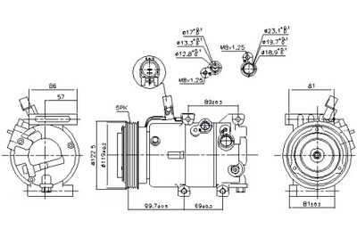 NISSENS COMPRESSOR AIR CONDITIONER HYUNDAI I30 KIA SOUL II 1.6D 11.11- - milautoparts-fr.ukrlive.com