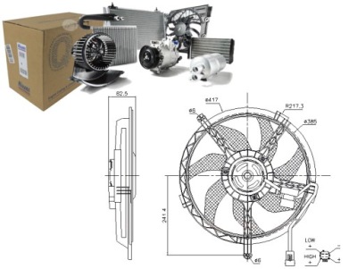 VENTILATEUR RADIATEUR MINI R56 R57 R58 R59 CLUBMAN R55 CLUBVAN R55 