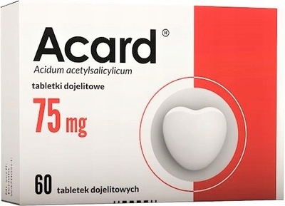 ACARD lek przeciwzakrzepowy 75 mg 60 tabletek