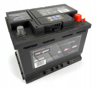 BATERÍA 12V 56AH/480A L- 242X175X190 DL./SZER./WYS.  