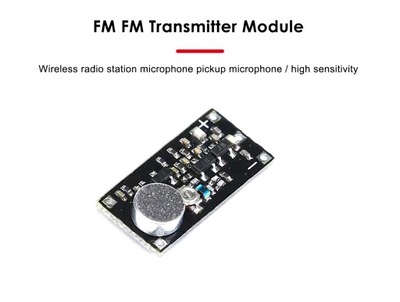 mikrofon bezprzewodowy, nadajnik FM 80 - 110 MHz