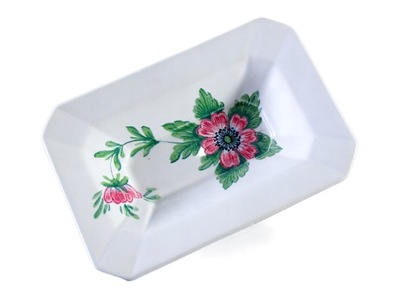 WŁOCHY MALOWANA CERAMICZNA PATERKA MISECZKA KWIAT