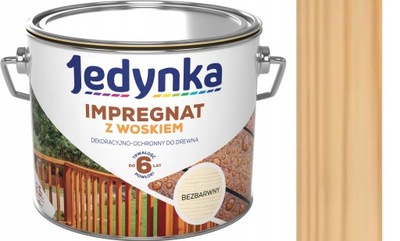 JEDYNKA IMPREGNAT DO DREWNA Z WOSKIEM 2,5L BEZBARWNY