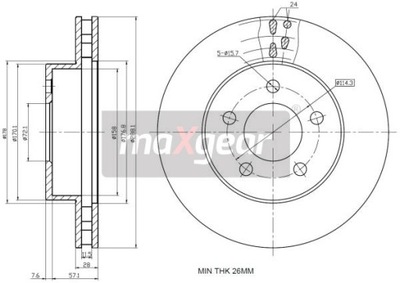 DISCO DE FRENADO JEEP P. CHEROKEE 01-08  