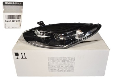 Лампа фара лівий megane iii lift 260602722r фото №1