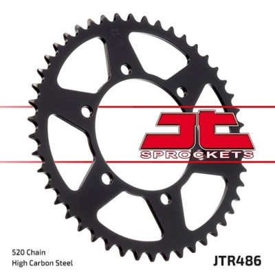 JT ENGRANAJE PARTE TRASERA 504 43 KAWASAKI NINJA 250 09-11 (50443JT)* (LANC. 520)  