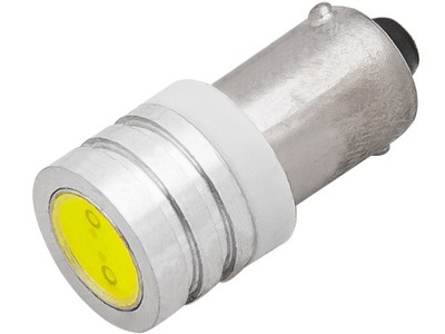 Żarówka samochodowa LED 12V BA9 biała zimna 1,5W -2szt