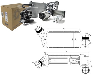 Nissens інтеркулер citroen c4 c4 grand picasso i фото №1