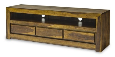 Drewniana kolonialna szafka stolik pod telewizor