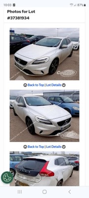 COMPUESTO PARTE DELANTERA BLANCO 707 CAPO VOLVO V40 R DESIGN  