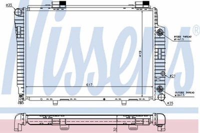 РАДІАТОР ВОДИ NISSENS 62756A