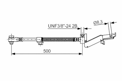 BOSCH CABLE DE FRENADO ELÁSTICO PARTE DELANTERA L CHRYSLER GRAND VOYAGER 3  