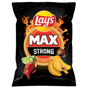 Chipsy Lay's Max Strong Chilli&Limonka 250g