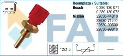 SENSOR TEMPERATURA DE AGUA FORD NISSAN RENAULT  