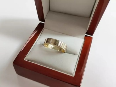 ZŁOTA OBRĄCZKA 585, 14K, 4,36G, 20R