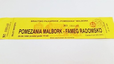 stary POMEZANIA Malbork - FAMEG Radomsko 28.08.96