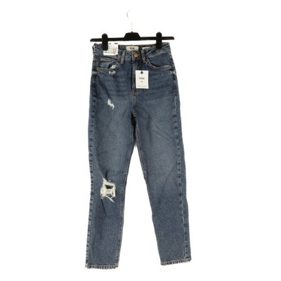 SPODNIE DAMSKIE NEW LOOK NIEBIESKIE JEANSY MOM STYLE 34