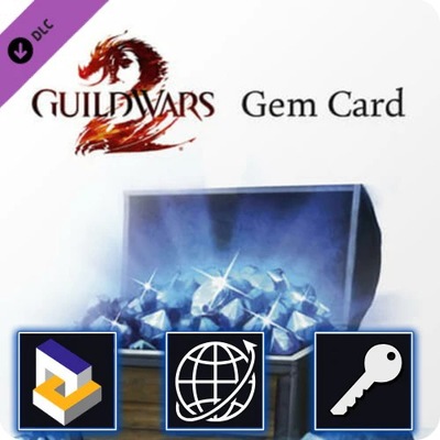 Guild Wars 2 - 2000 Gems Card DLC Klucz Global