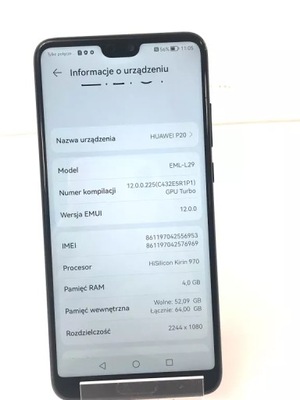 TELEFON HUAWEI P20 4/64